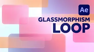 Frosted glass effect loop | After Effects Tutorial