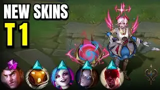 ALL NEW T1 SKINS: Orianna, Jinx, Bard, Jayce, Lee Sin | League of Legends