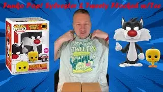 Sylvester and Tweety Bird Flocked Funko Pop! #309 and Tee Unboxing | Target Exclusive | Looney Tunes