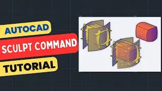 How to use Sculpt Command in AutoCAD - Surface to Solid Convert