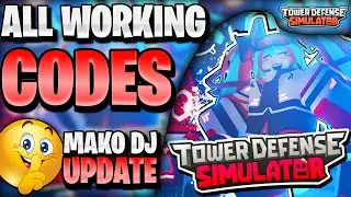 💥*NEW* ALL WORKING MAKO DJ UPDATE CODES FOR TOWER DEFENSE SIMULATOR | ROBLOX TDS CODES