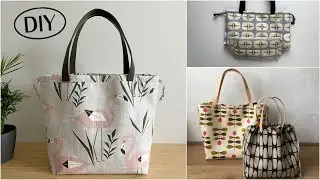 DENVER TOTE - sew this stylish drawstring tote with me 😊.