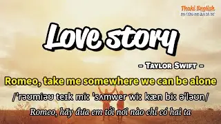 Học tiếng Anh qua bài hát - LOVE STORY - (Lyrics+Kara+Vietsub) - Thaki English