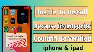 Unable To Install App || This App Cannot be installed Because its integrity could not be verified