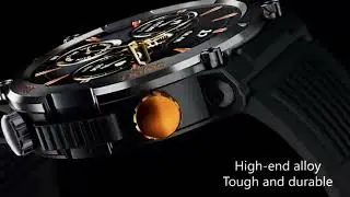 Смарт часы Lemfo  HT17  ―  Тактические часы с компасом, фонариком и большой батареей 450мАч !