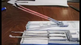 Как сделать штангу для бумажного троллейбуса?