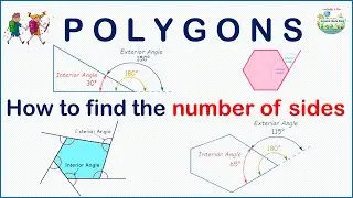 How to find the number of sides of a polygon - Word Problem