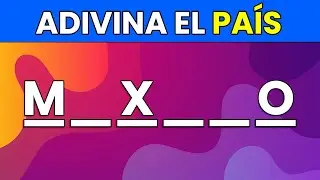 Adivina el PAÍS con Pocas Letras 🚩🤓| Países del Mundo | ¿Cuántos Reconoces 🤔✅?