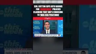 Sen. Cotton rips into Harris for 'dangerous' policies #shorts