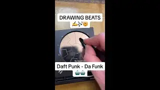 DRAWING BEATS ✍️🎶🤯 Daft Punk - Da Funk 🤖🤖 