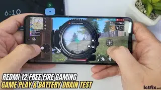 Redmi 12 Free Fire Gaming test | Helio G88, 90Hz Display