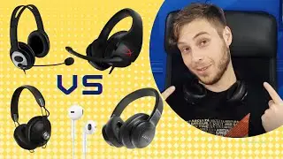 Headphones Comparison. JBL vs HyperX vs Apple vs Microsoft vs Panasonic. Sound and Mic Test!