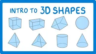 GCSE Maths - The Eight 3D Shapes You Need to Know & What Vertices, Edges & Faces are  #109