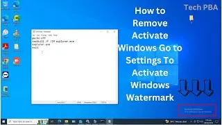 How to Permanently Remove Activate Windows Go to Settings To Activate Windows Watermark Part 2