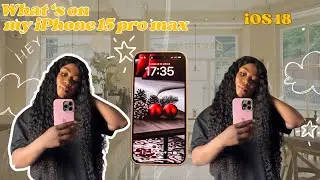 What's on my iPhone 15 Pro Max! *Natual titanium baddie🤍* Apps Recommendation