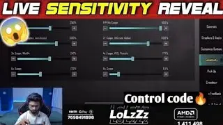 🇮🇳LoLzZz Gaming Control Code letest || LoLzZz Gaming Sensitivity Code letest || Bgmi Sensitivity ||