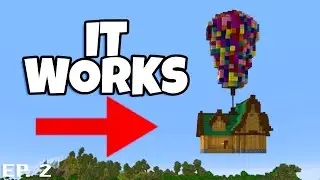 I Built A Flying House in Minecraft Hardcore