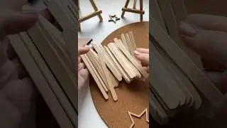 Сделала мальберт из палочек от мороженного🍦| тгк: D1ashenka✨Подпишись!💫
