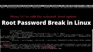 how to reset root password in redhat linux or centos