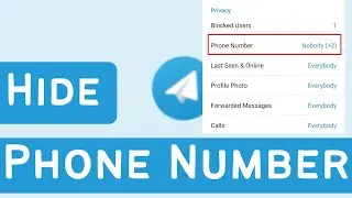 How to Hide Phone Number on Telegram