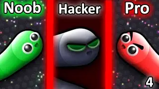 NOOB vs PRO vs HACKER in Slither.io