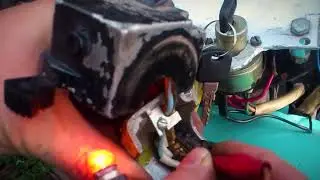 Подключение головного света ИЖа.  Connecting the head light IL.