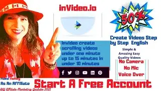Invideo create scrolling videos under one minute up to 15 minutes in under 10 minutes