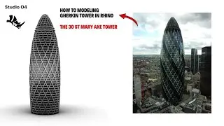 How to Model 30 St Mary Axe (The Gherkin) in Rhino – Step by Step | How To Rhino