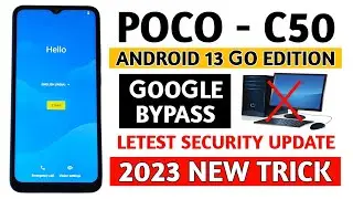 Poco C50 frp bypass (Android 12-13) without pc 2023 New updated.