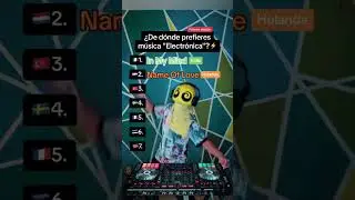 ¿De dónde prefieres la música electrónica?😎 #shorts