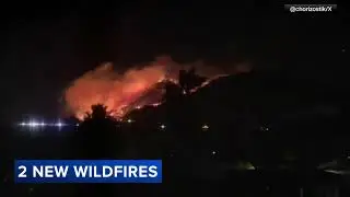 Southern California wildfires: New fires break out in San Diego County as dangerous winds pick up