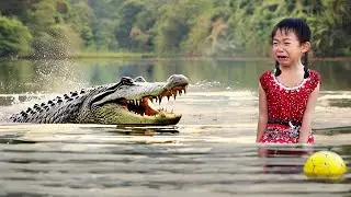 Crocodile Attack Girl in Water | Crocodile attack Human | crocodile attack stories