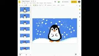 We are FLIPpin excited for the New Year and this flipbook we made with Google Slides🐧 #shorts