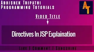 Directives in jsp part-16 # Page Directives # Directives # Jsp Page Directives #