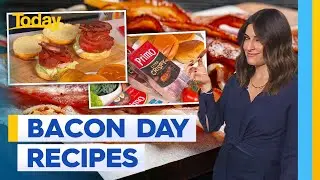 Hosts try tasty recipes to celebrate International Bacon Day | Today Show Australia