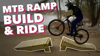 Building a Wood MTB Kicker Ramp and Landing // Build & Ride