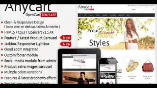 Anycart - Elegant and responsive OpenCart theme | Themeforest Website Templates and Themes