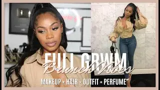 FULL GRWM..BRUNCH VIBES! MAKEUP + HAIR + OUTFIT + PERFUME | DANA ALEXIA