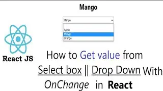 How to Get DropDown Selected Value in React with OnChnage || Get Select box value in React js