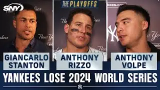 Giancarlo Stanton, Anthony Rizzo, and Anthony Volpe talk Yankees' World Series shortcomings | SNY