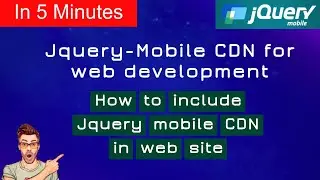 How to include Jquery mobile CDN in web site |Jquery mobile CDN link | CDN path |Jquery UI | use CDN