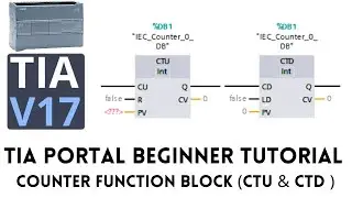 TIA portal tutorial - Counter function block