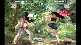 Dead or alive 4 online tournament #1: grand  finals. (Evil Dancer27) vs (PerfectFantasyX) part 1.