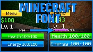 How To Get Minecraft Font On Roblox | Any Game (2024)