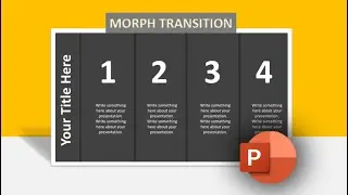 Animated Powerpoint Slide design tutorial with Morph transitions.