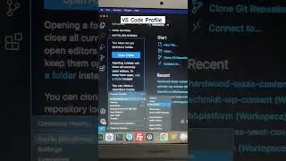 Creating VS Code Profile #coding #buntywp #vscode