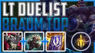 Turn Braum into a duelist style toplaner with this CRAZY build!! - Braum Top | Season 14 LoL