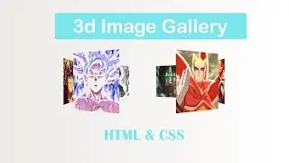 3D Rotating Image Gallery Animation Using HTML & CSS