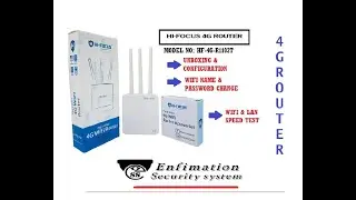 HI-FOCUS ROUTER | HF-4G-R1103T | UNBOXING & CONFIGURATION | WIFI PASSWORD & NAME CHANGE|4G MULTI SIM