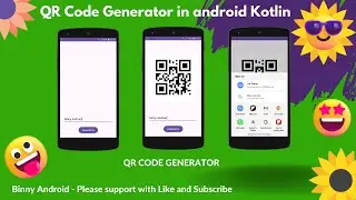 QR Code Generator in android kotlin in Hindi Urdu | qr code generator in android studio| generator